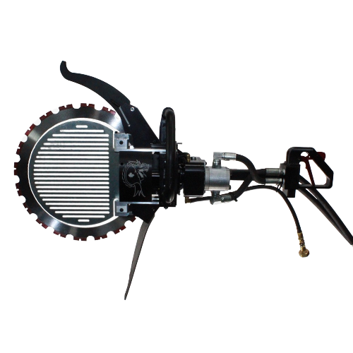 Hydraulic Dragon Saw with a 16" diamond ring blade