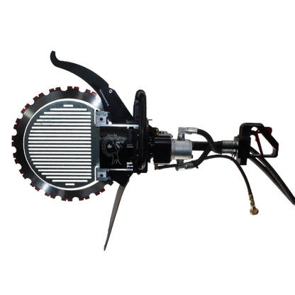 Hydraulic Dragon Saw with a 16" diamond ring blade