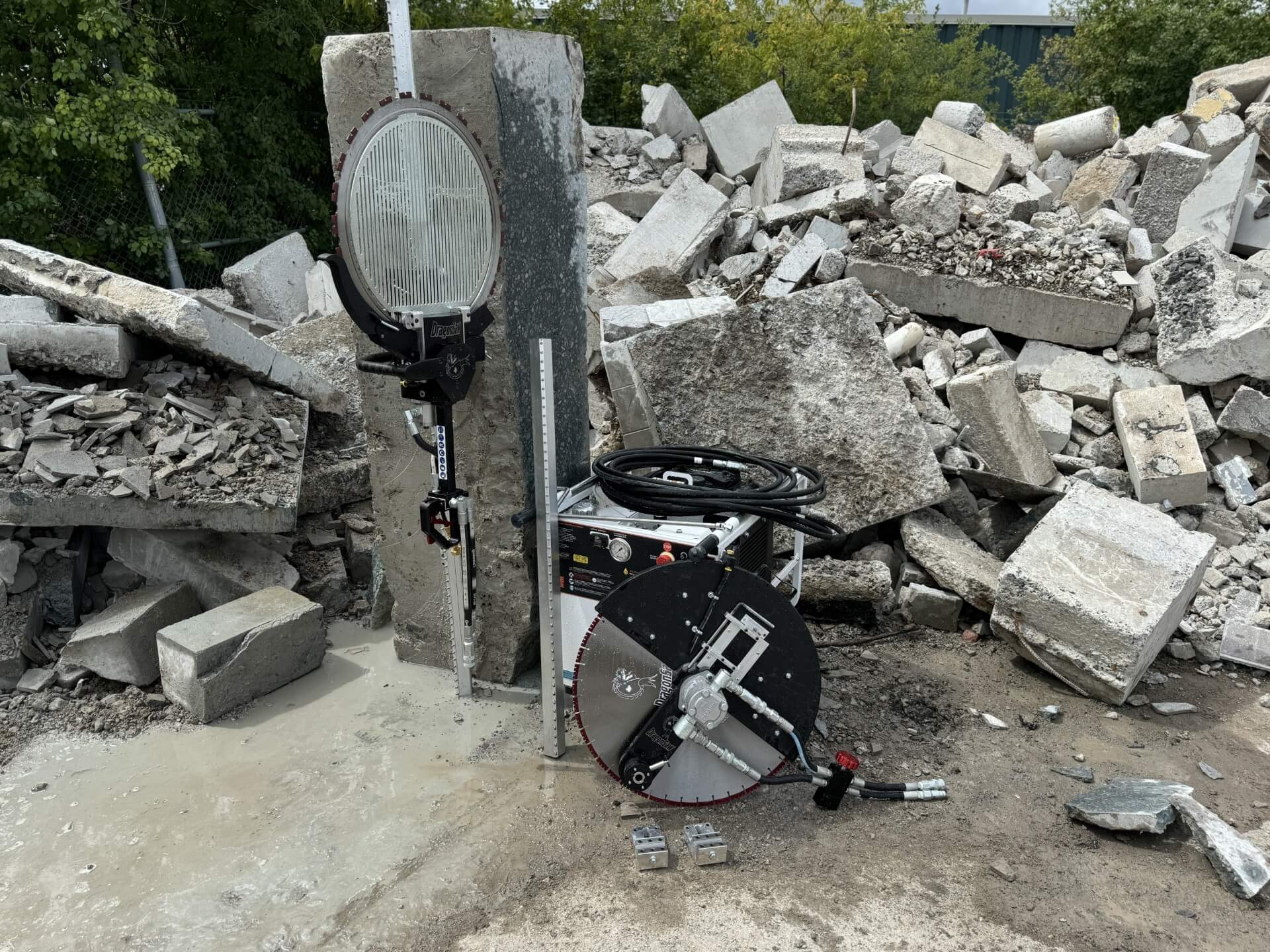 Hydraulic Dragon Track Saw Package (10GPM) — Dragon Saw